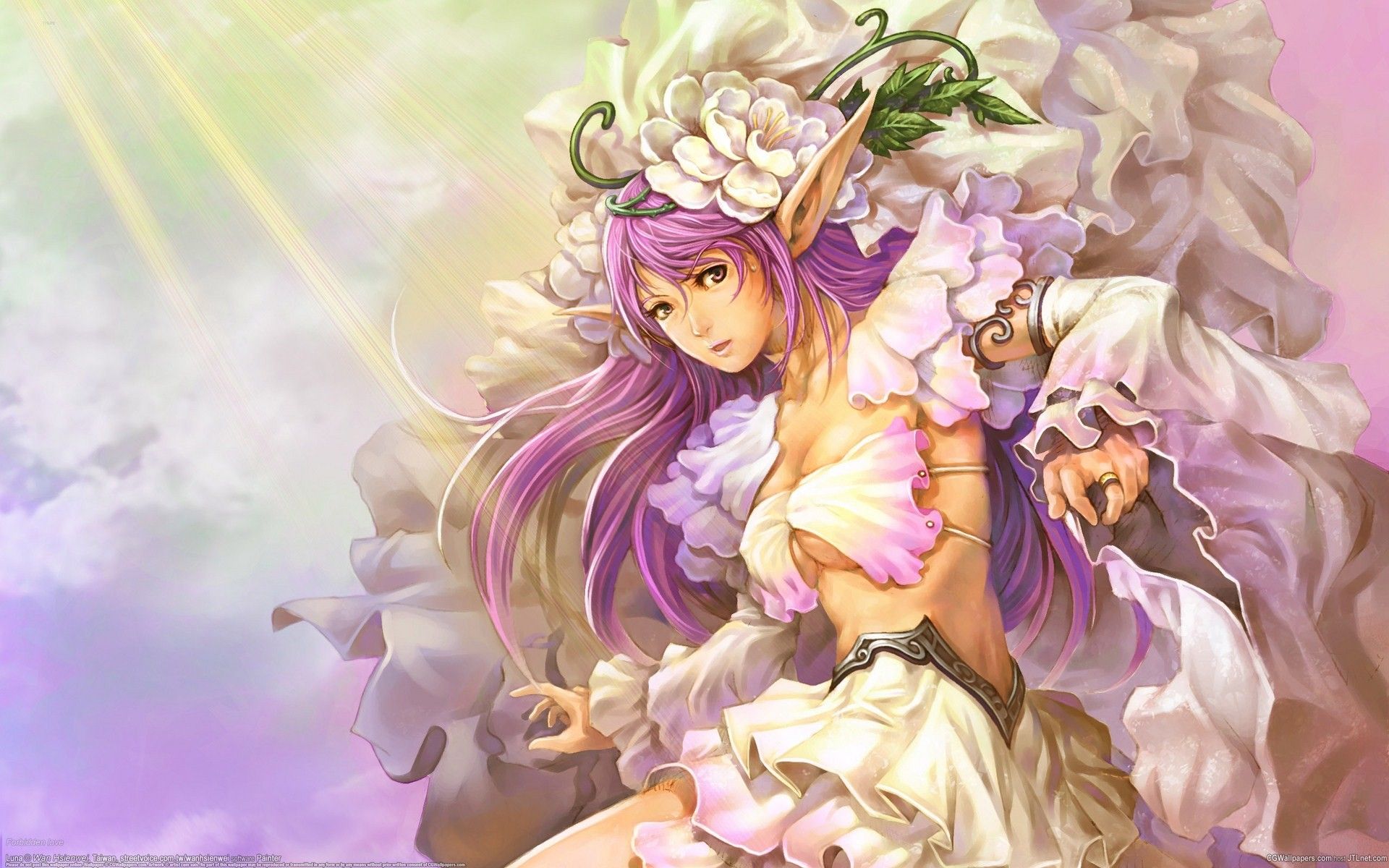 Flower Girl Elf HD Wallpaper & Background