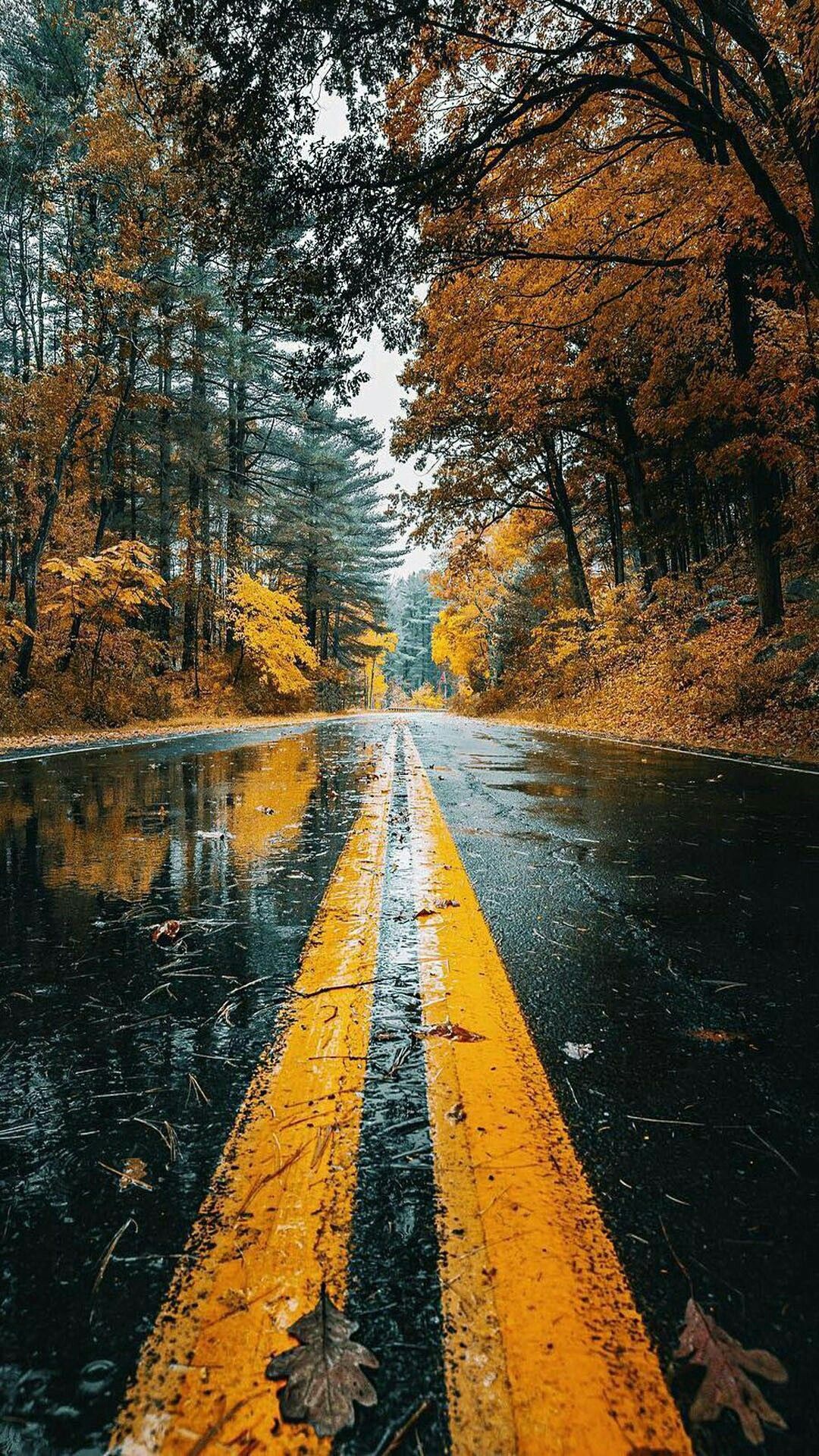 Android Wet Rainy Road Reflection Wallpapers - Wallpaper Cave