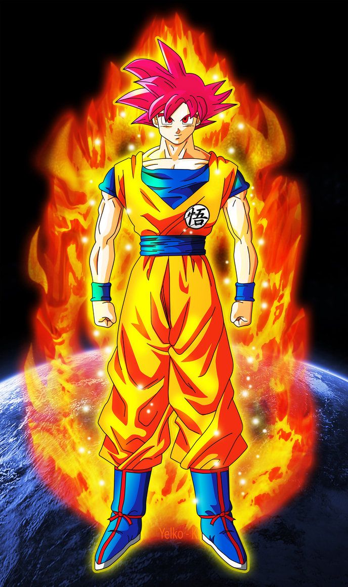 Free download Goku Super Saiyan God DBZ 2013