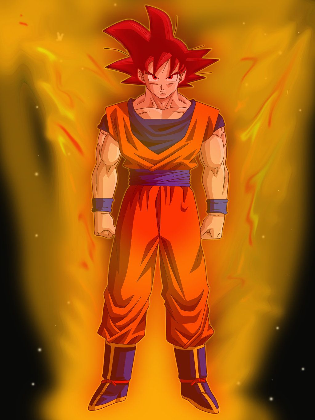Free download Goku Ssj God Wallpaper Goku super saiyan god