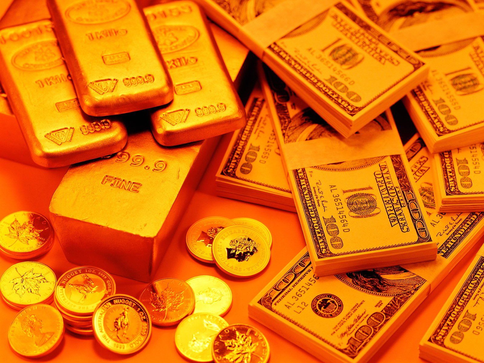 Money And Gold Wallpaper HD
