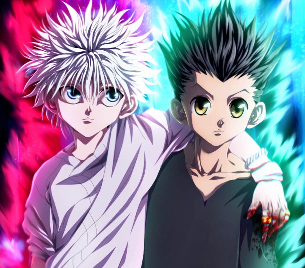 Gon Freecss Wallpaper 4K, Black background, Hunter x Hunter