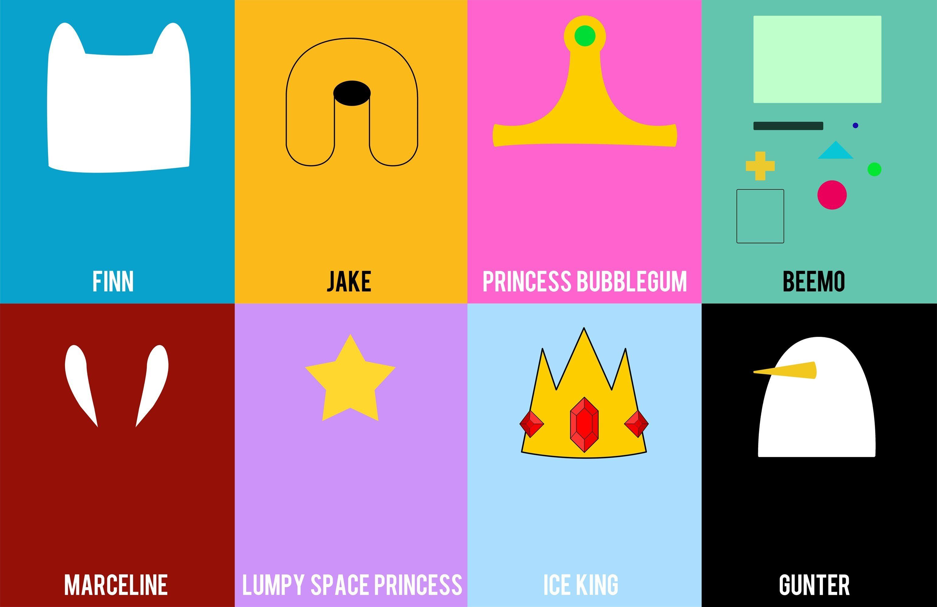Adventure Time, Finn The Human, Jake The Dog, Princess Bubblegum, BMO, Marceline The Vampire Queen, Lumpy Space Princess, Ice King, Gunter HD Wallpaper / Desktop and Mobile Image & Photo