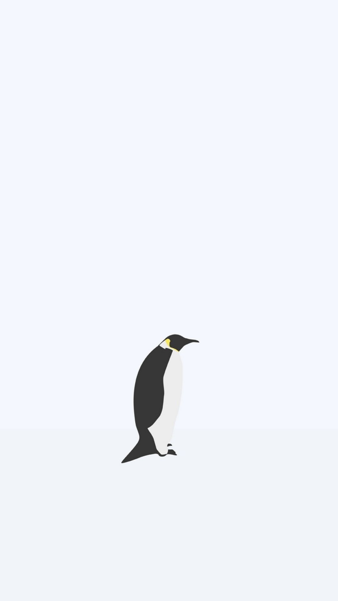 Minimalist Doge Android Background. Penguin