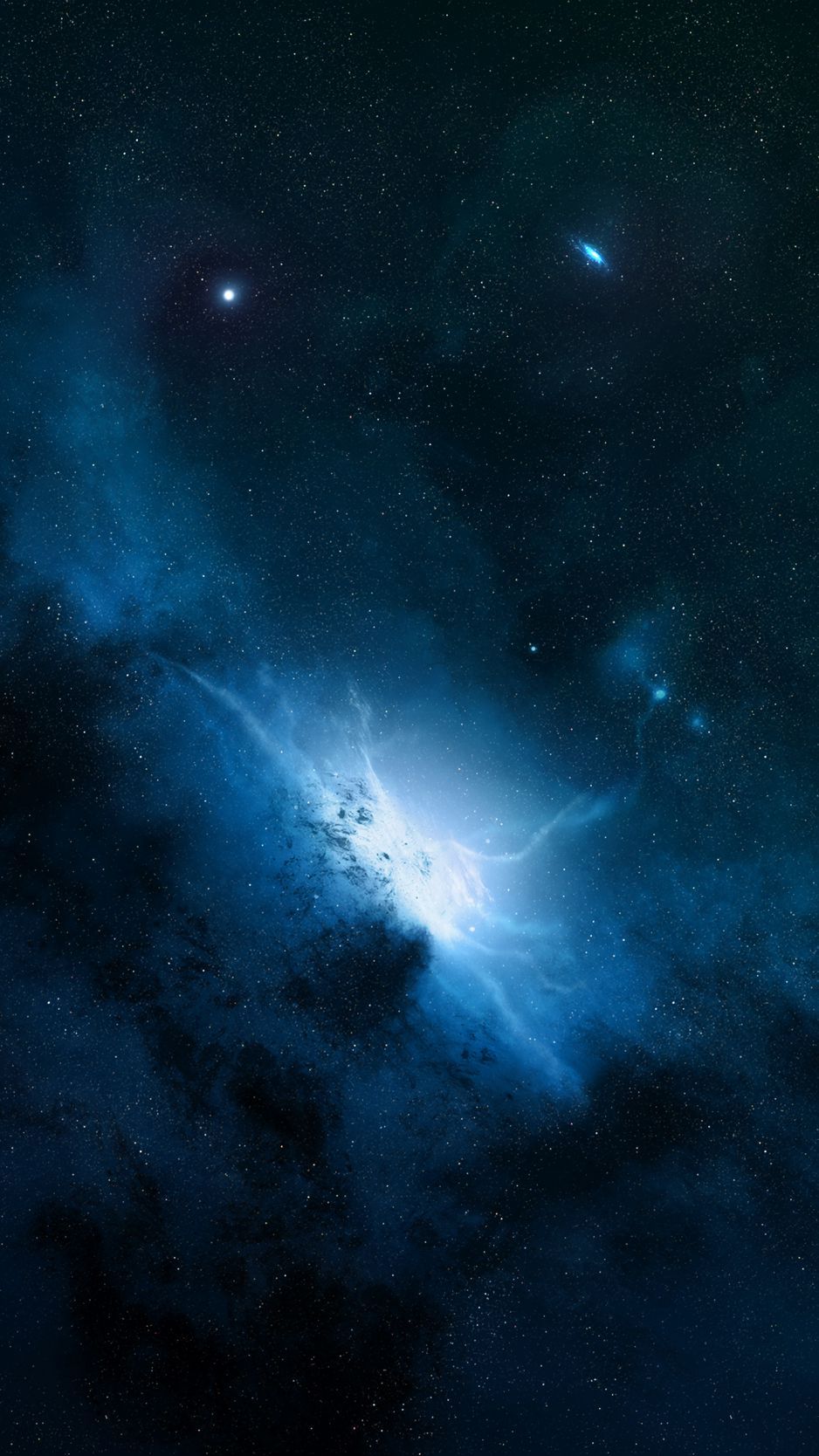 Download wallpaper 938x1668 space, galaxy, universe, stars, dark