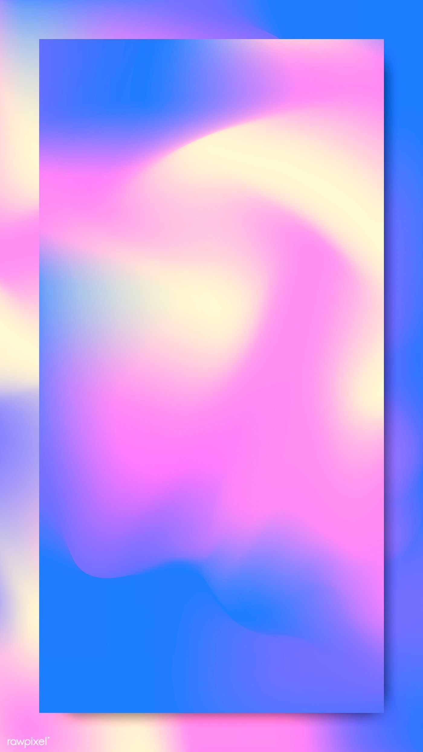 Download premium vector of Pastel holographic pattern mobile phone