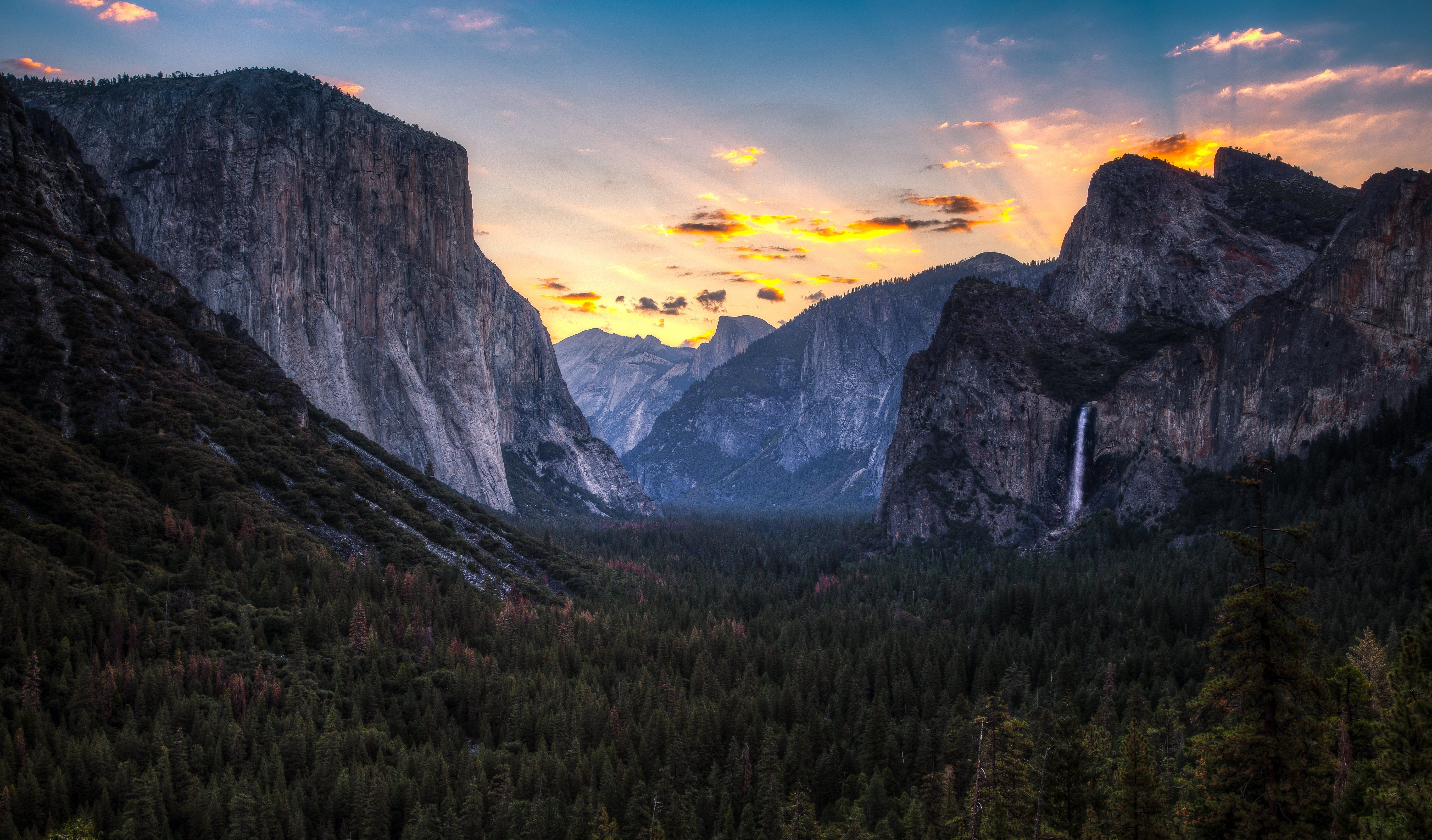 Sunrise on Yosemite Valley Yosemite .free4kwallpaper.com