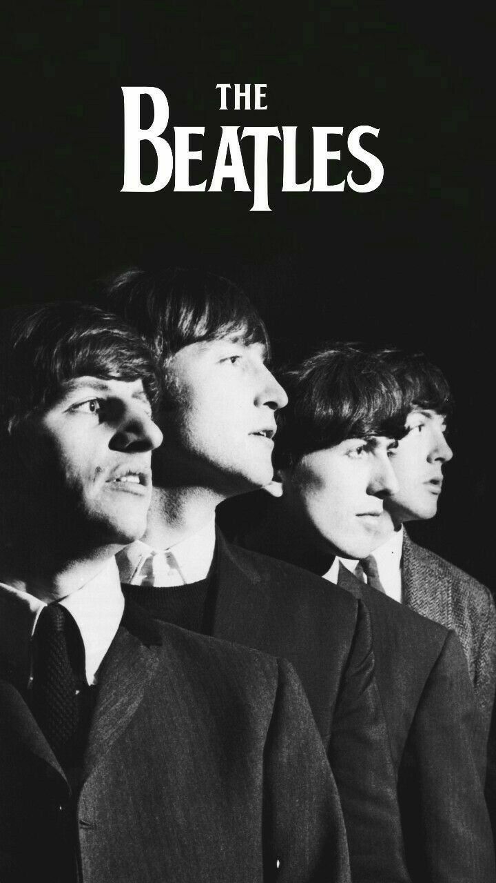 Beatles Black and White mobile wallpaper #favoritemusicandtvshows