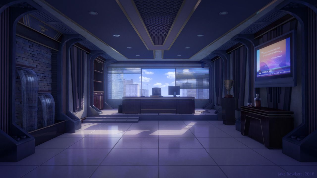 Anime Gaming Room Background