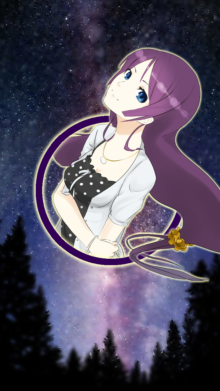 Wallpaper Senjougahara mobile size