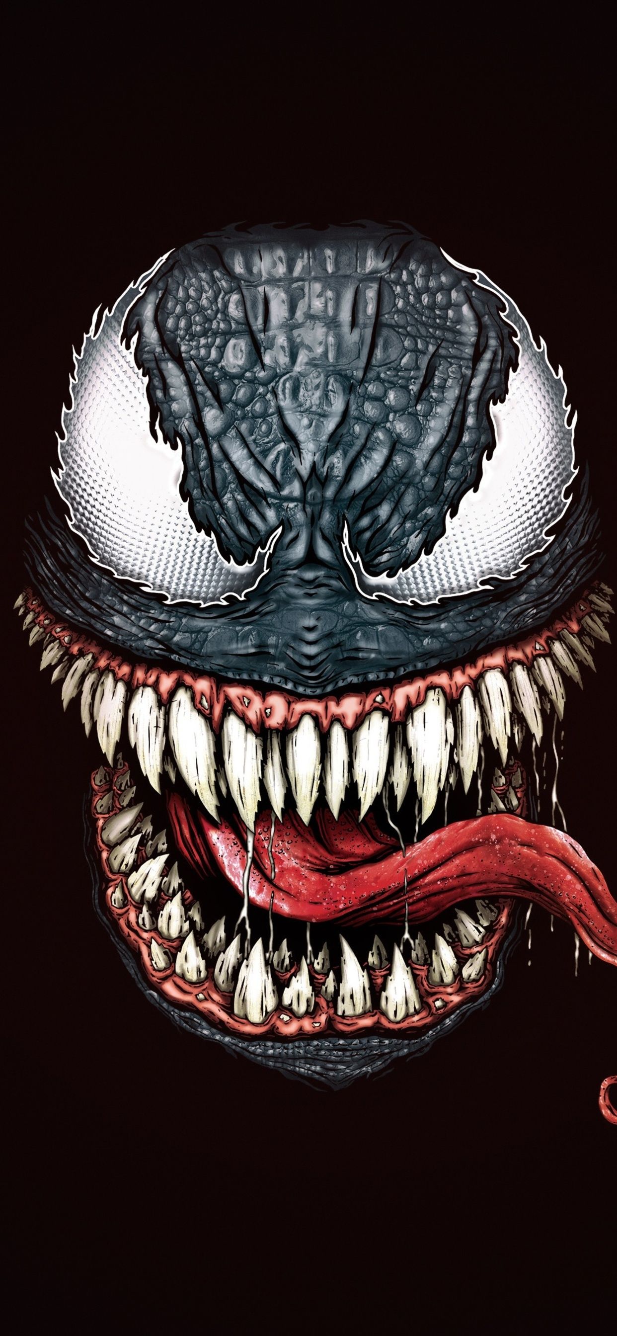 Venom Face Minimal Art 5k iPhone XS MAX HD 4k Wallpaper, Image, Background, Photo and Picture