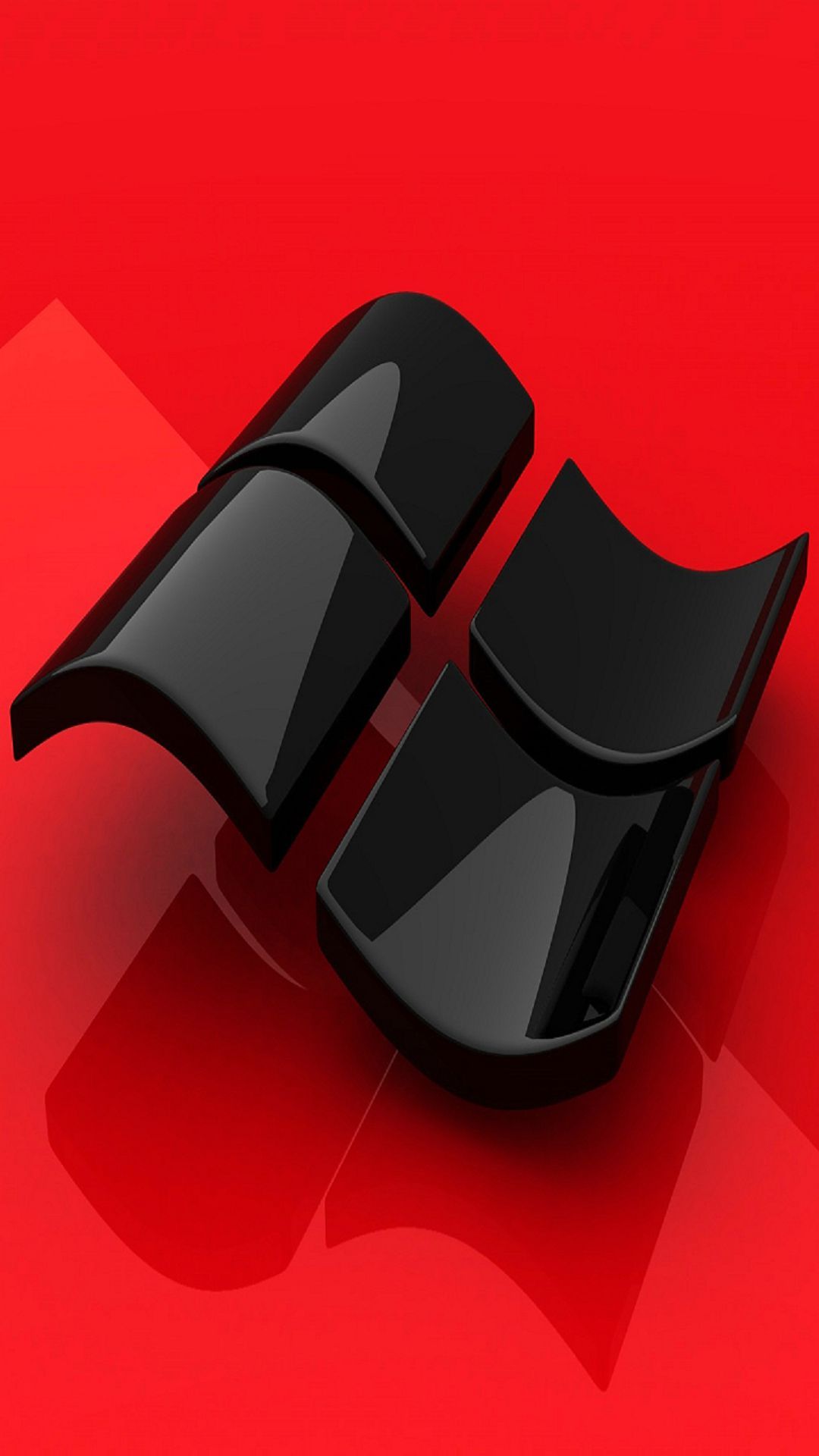 Dark Windows Logo 3D Android Wallpaper
