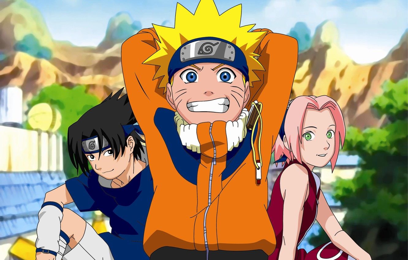 Wallpaper Sasuke, Naruto, naruto, team Sakura, the village