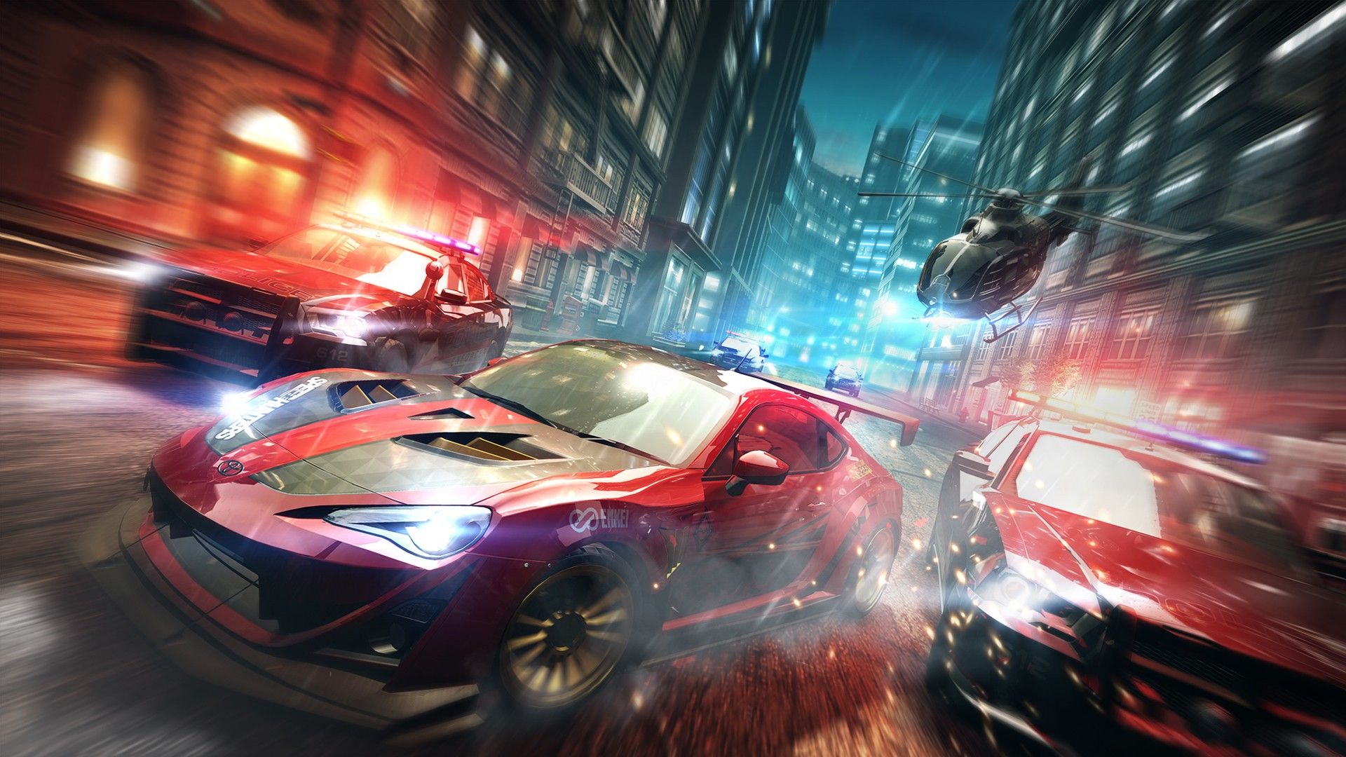 Need for Speed: No Limits, Video games, Night, City, Toyota 86