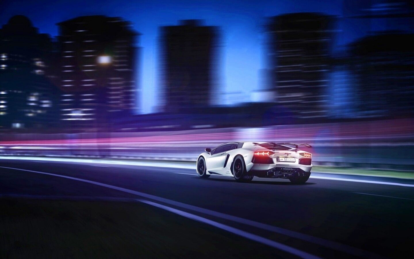Lamborghini Aventador Motion Blur 1440x900 Resolution HD