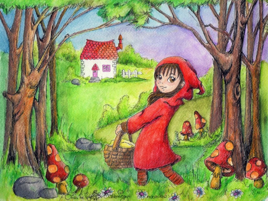 Little red riding hood. Гензель красная шапочка. Гензель и Гретель красная шапочка. Красная шапочка конец.