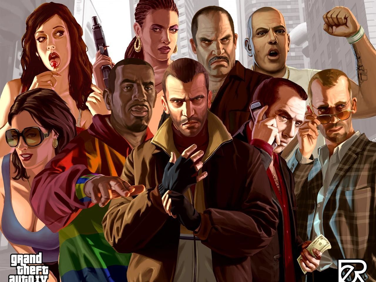Grand Theft Auto Characters Wallpaper Free Grand Theft Auto