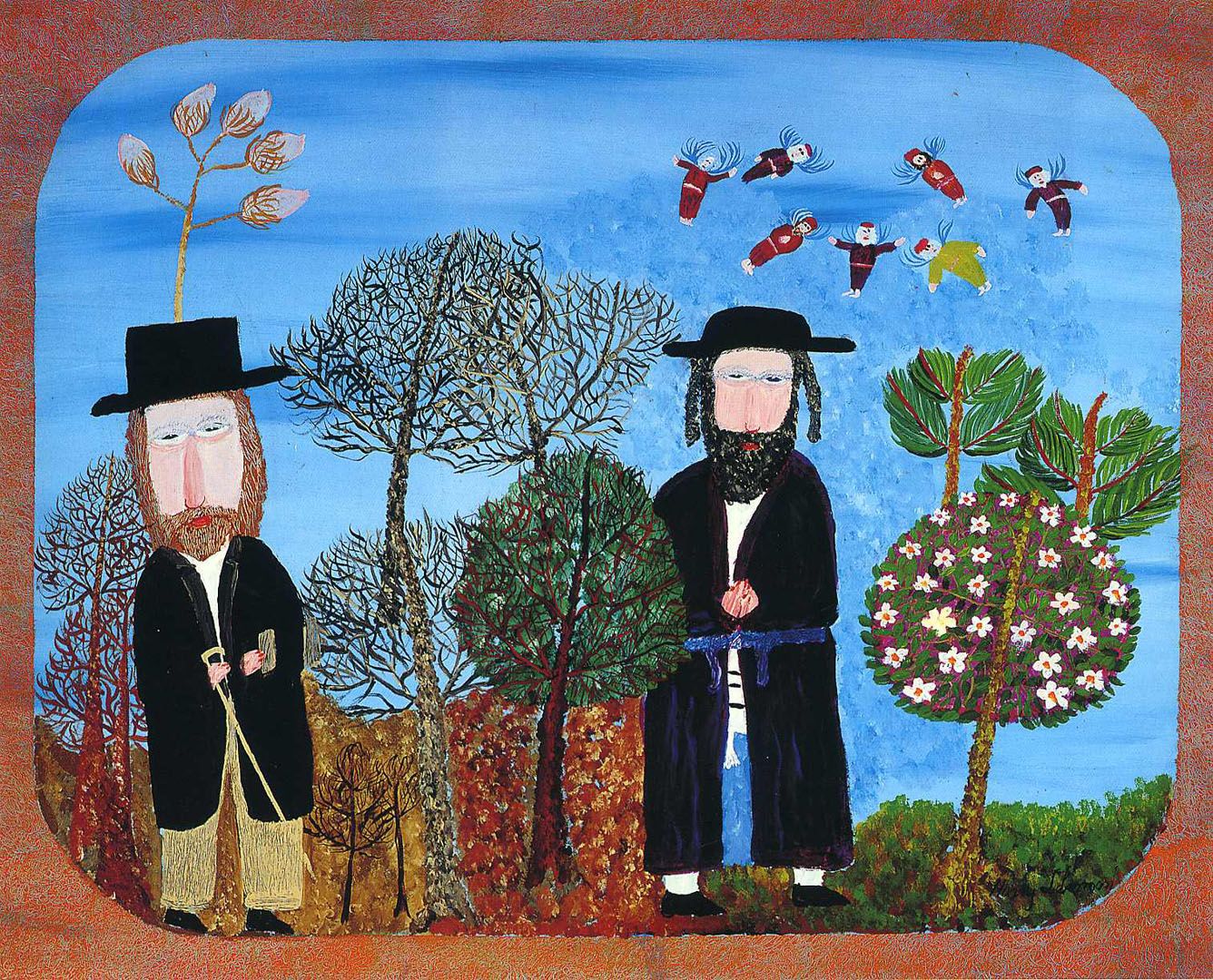 Free download Jews In The Garden With Fairies American Folk Art