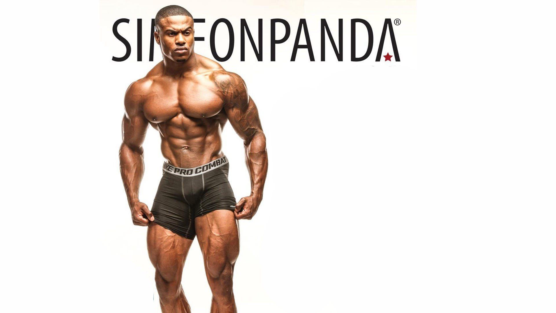 Download wallpaper athlete, bodybuilding, simeon panda, sports