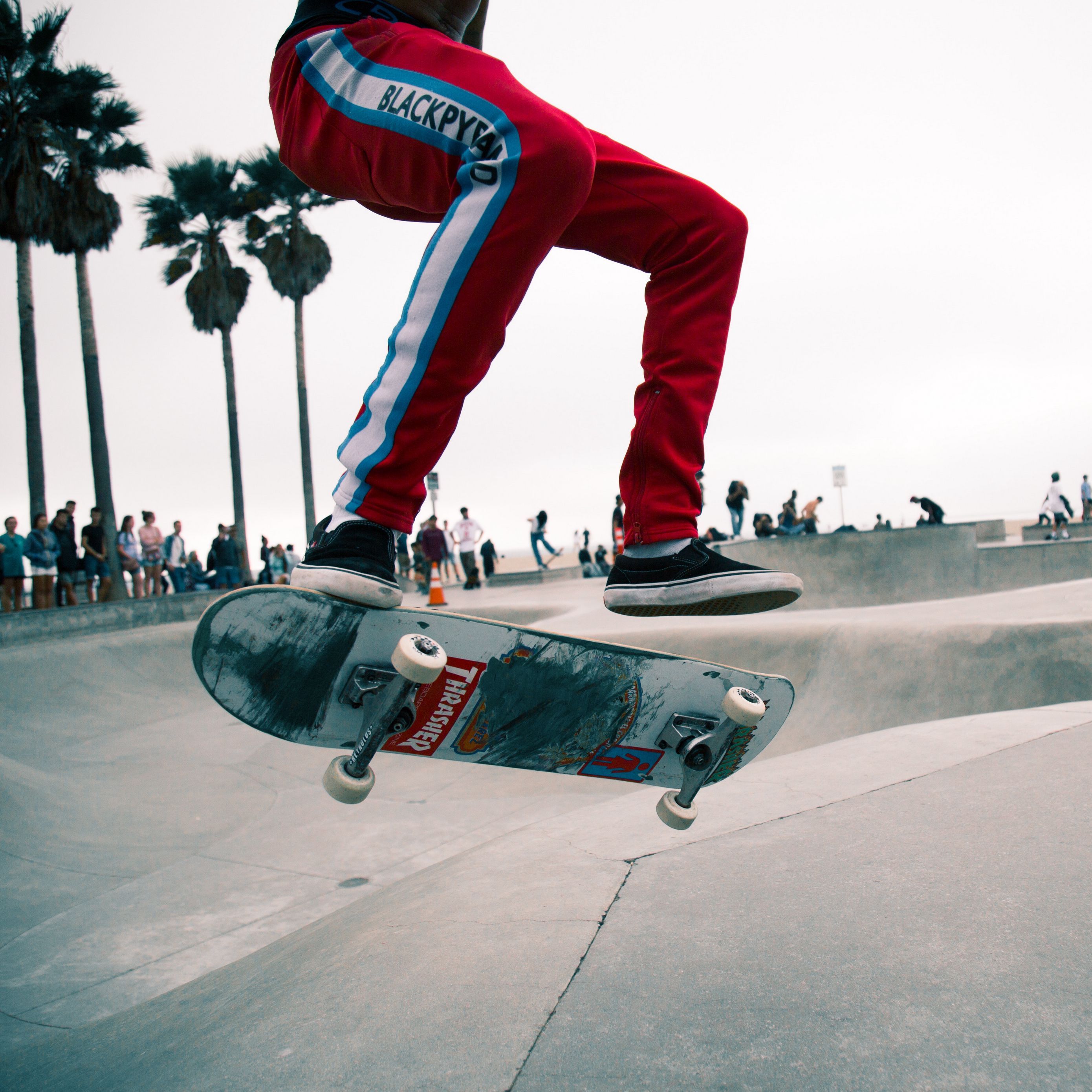 Download wallpaper 2780x2780 skate, skater, jump, trick, skate