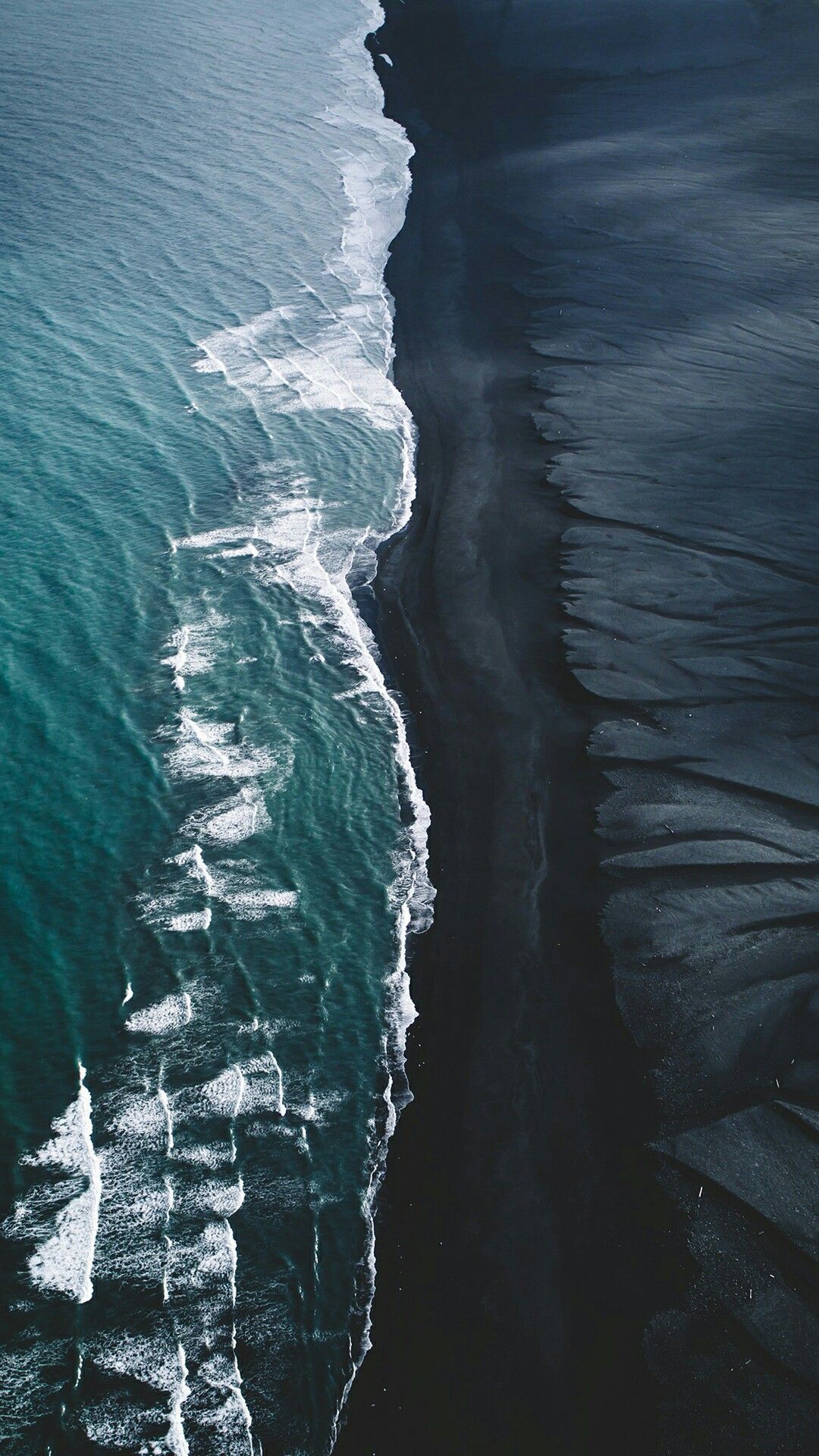 Black sand beaches. Nature photography, Ocean wallpaper