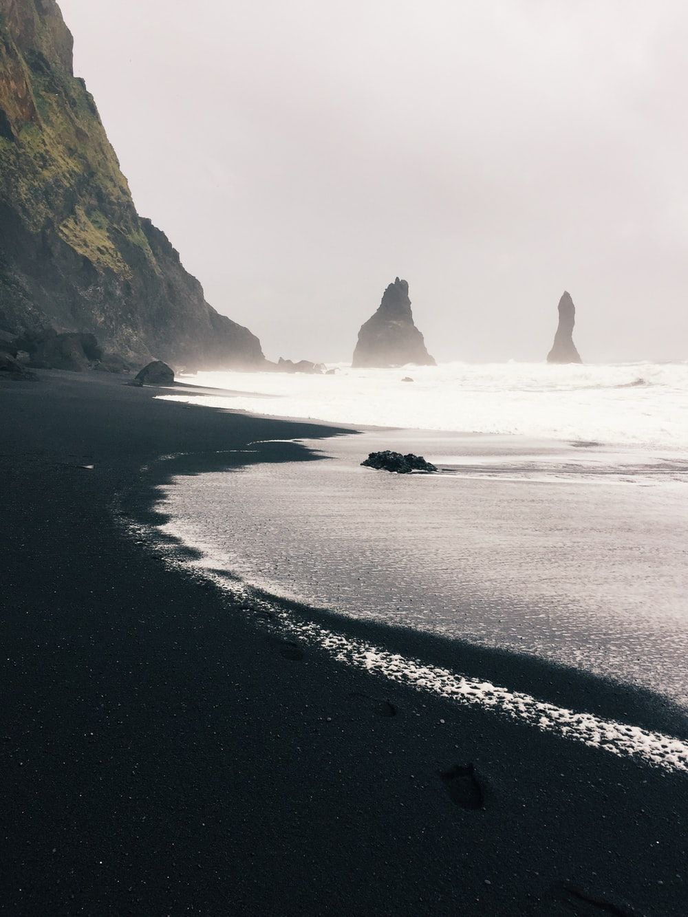 Ultimate Black Sand Beach, Reynisfjara Iceland [OC] [1000x1333