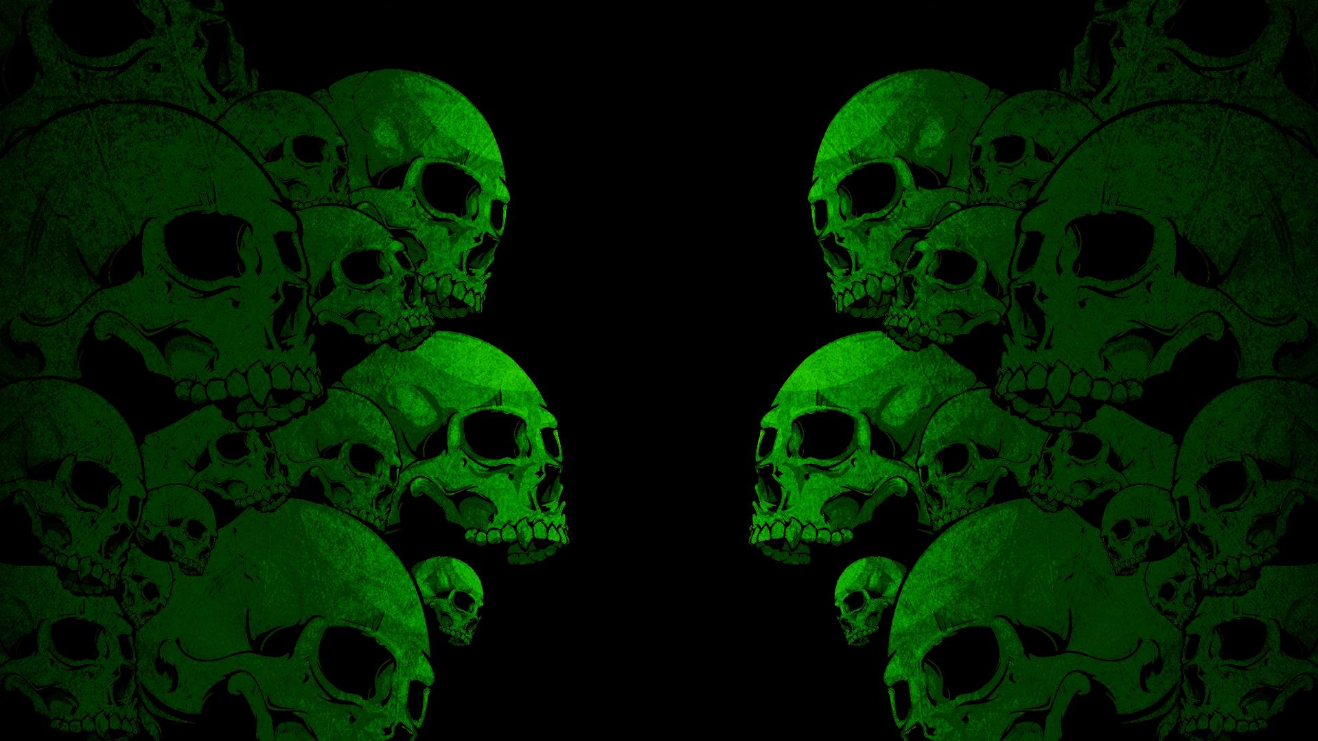 Free download Image For Green Skull Wallpaper HD [1920x1080]