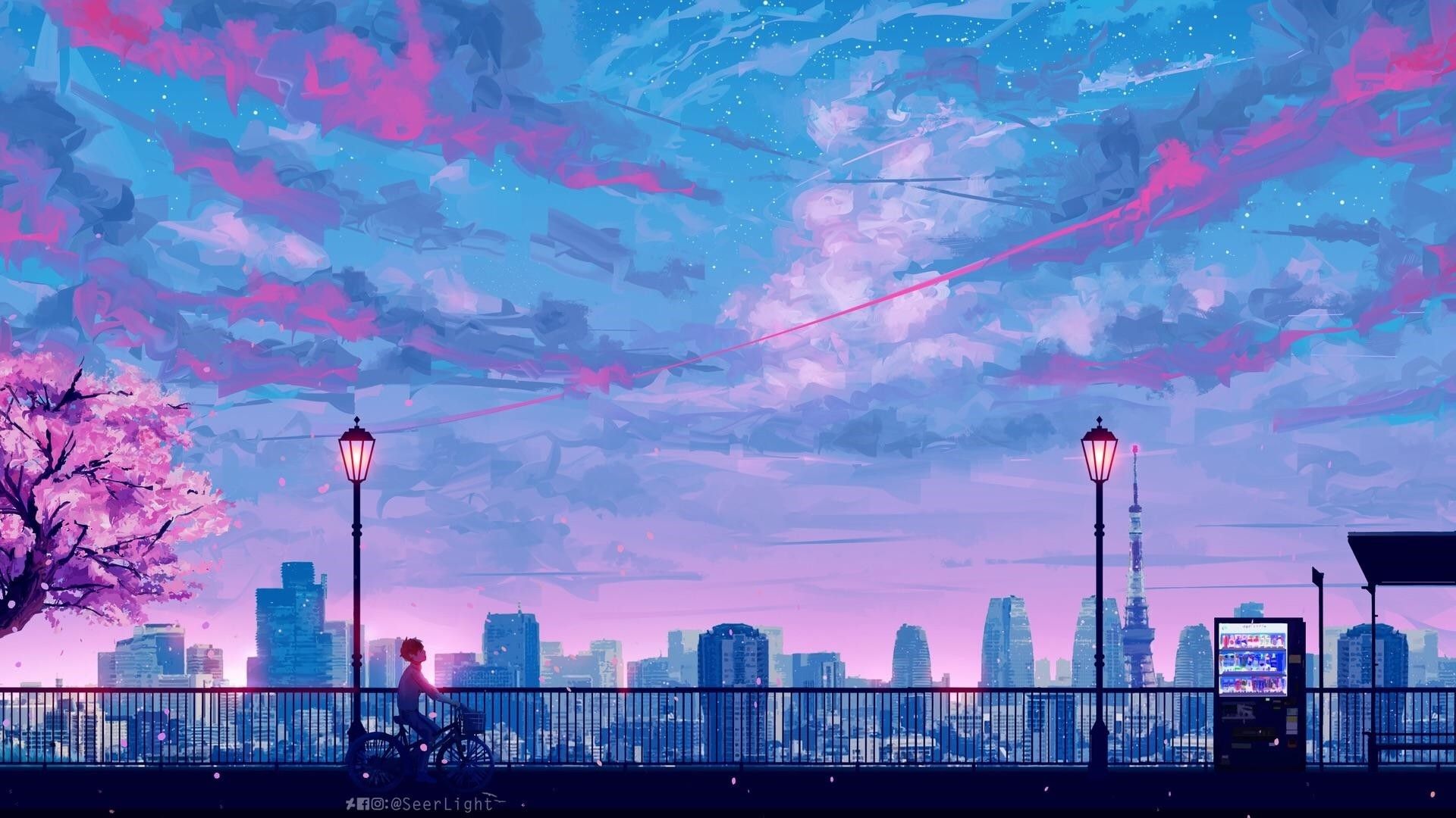 Aesthetic Anime Sky Wallpapers - Wallpaper Cave