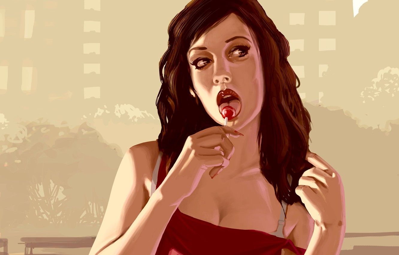 Wallpaper Girl, GTA, Rockstar, Game, Grand Theft Auto IV image for desktop, section игры