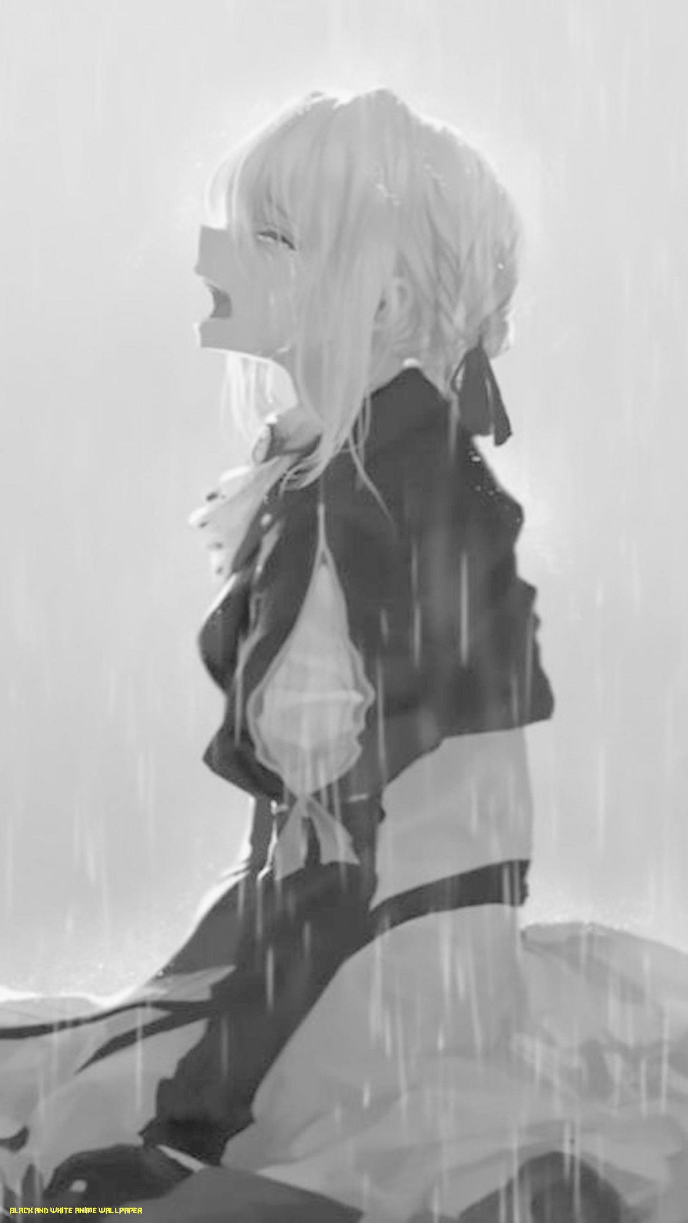 Sad Anime Wallpaper for Android and white anime wallpaper