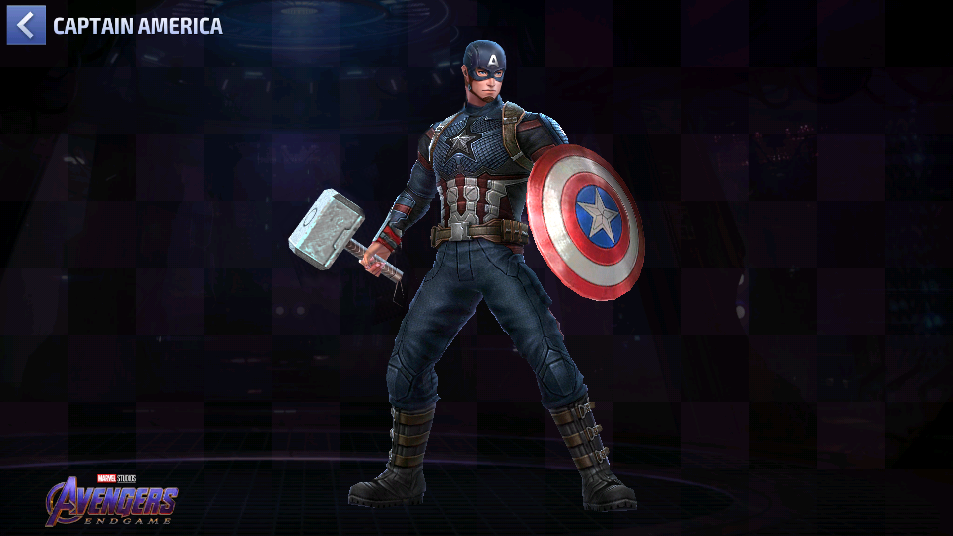 Captain America Endgame Wallpaper With Hammer