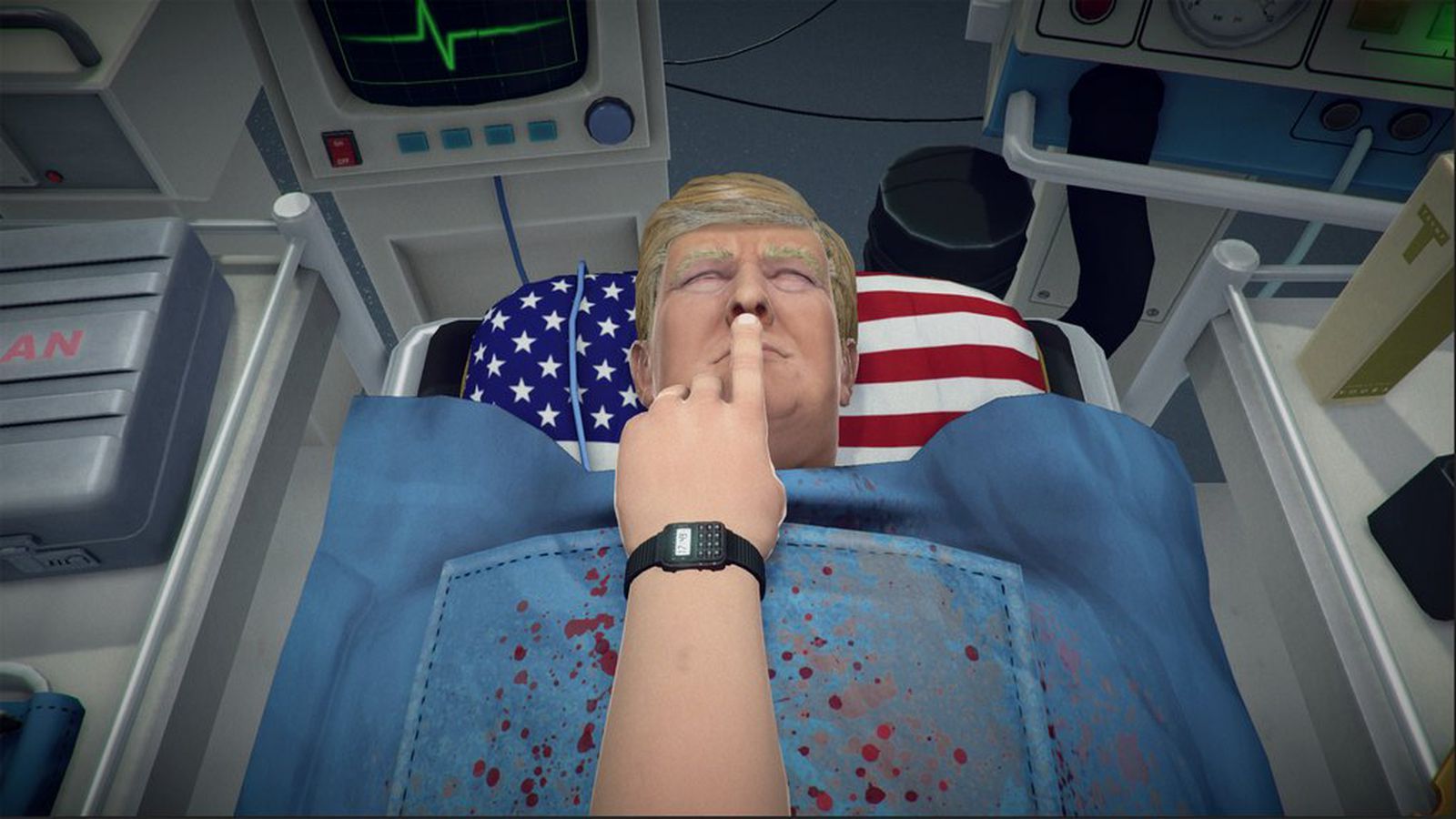 Watch Surgeon Simulator's bizarre Donald Trump mode