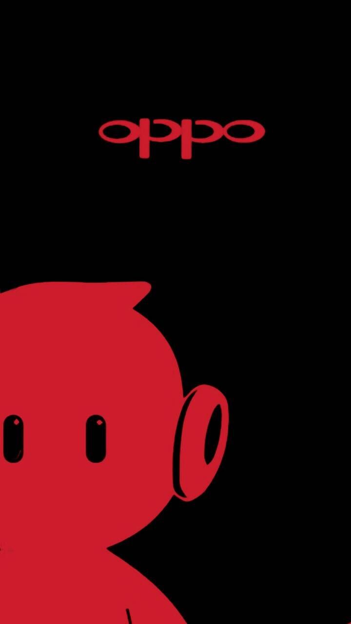 Oppo logo red zone wallpaper