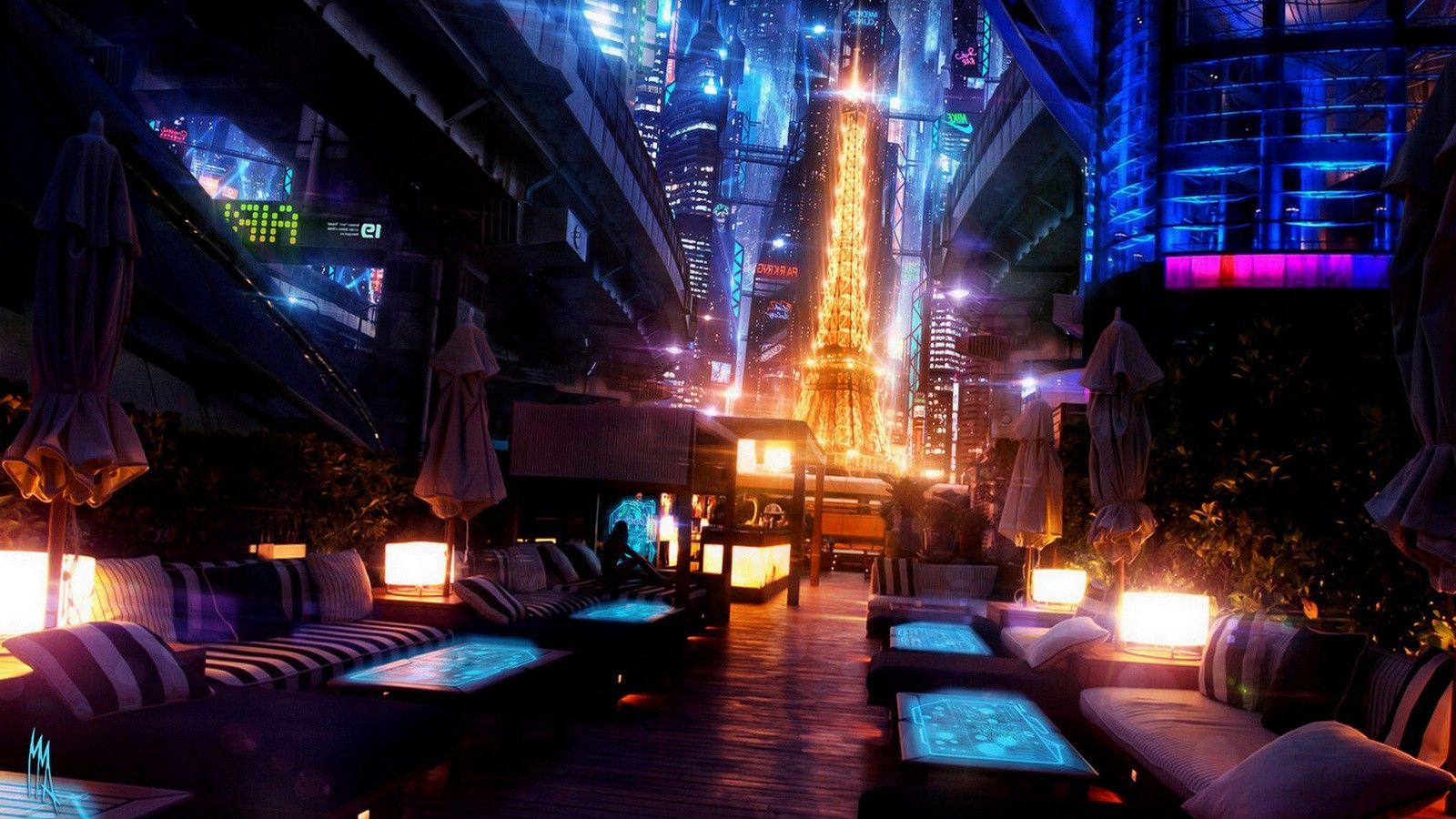 Japan, Colorful, Digital Art, Cyberpunk Wallpaper HD. Japanese aesthetic, Japan landscape, Desktop background image