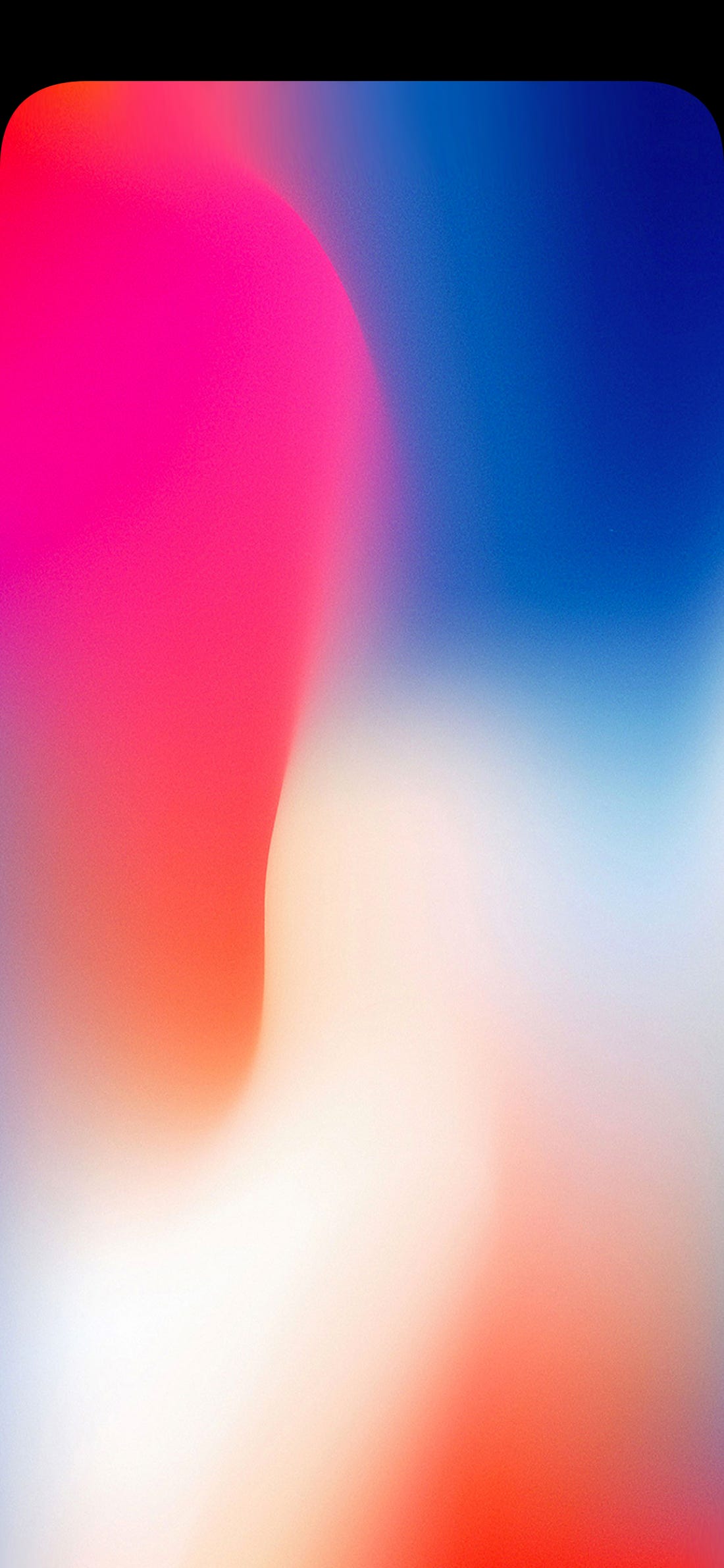 iPhone X wallpaper hides the notch