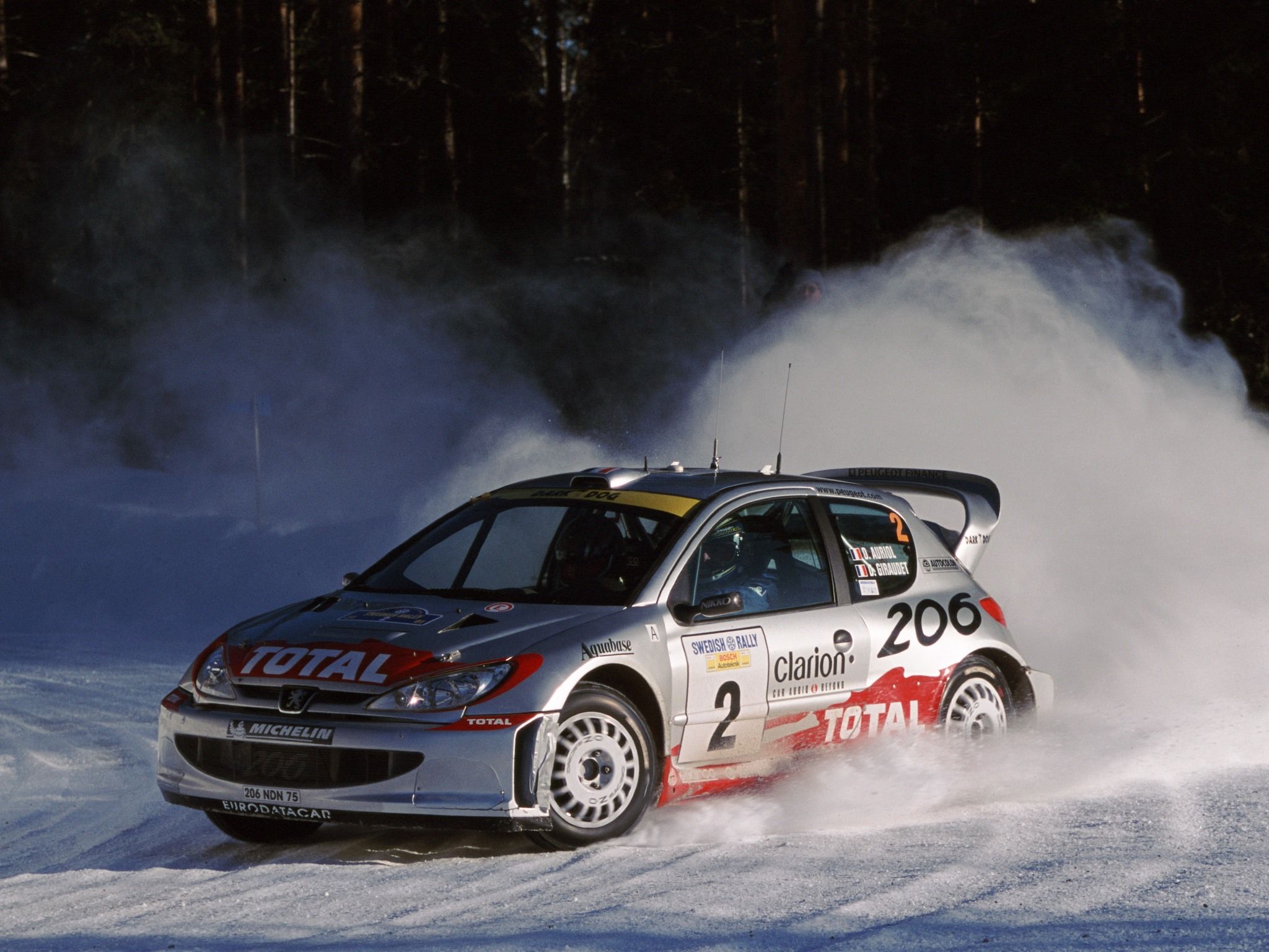 Peugeot 206 WRC '1999–2003 HD Wallpaper. Background Image