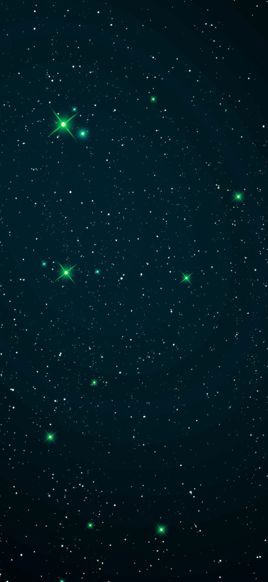 Wallpaper Space Star Night Dark Green Wallpaper