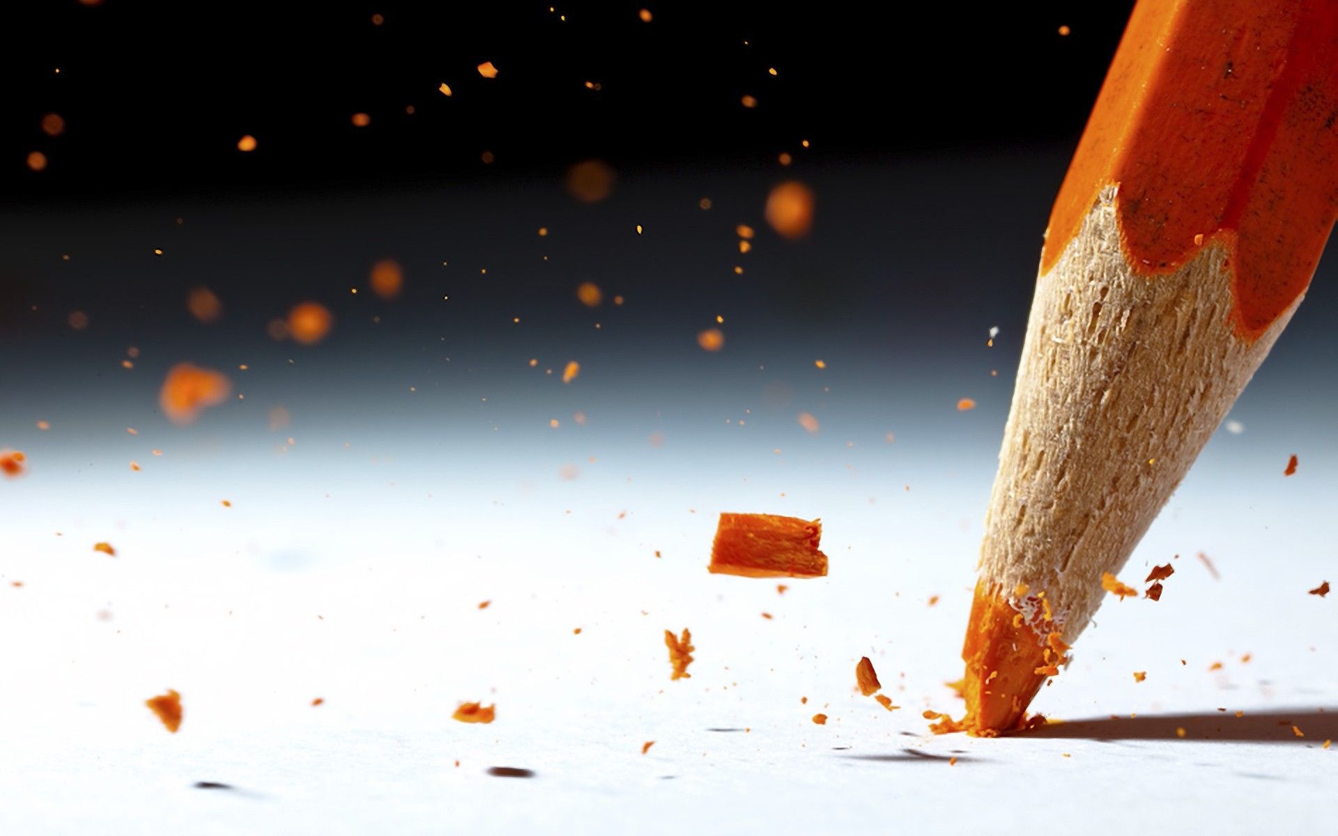 Close Up, Multicolor, Orange, Colored, Macro, Pencils Wallpaper