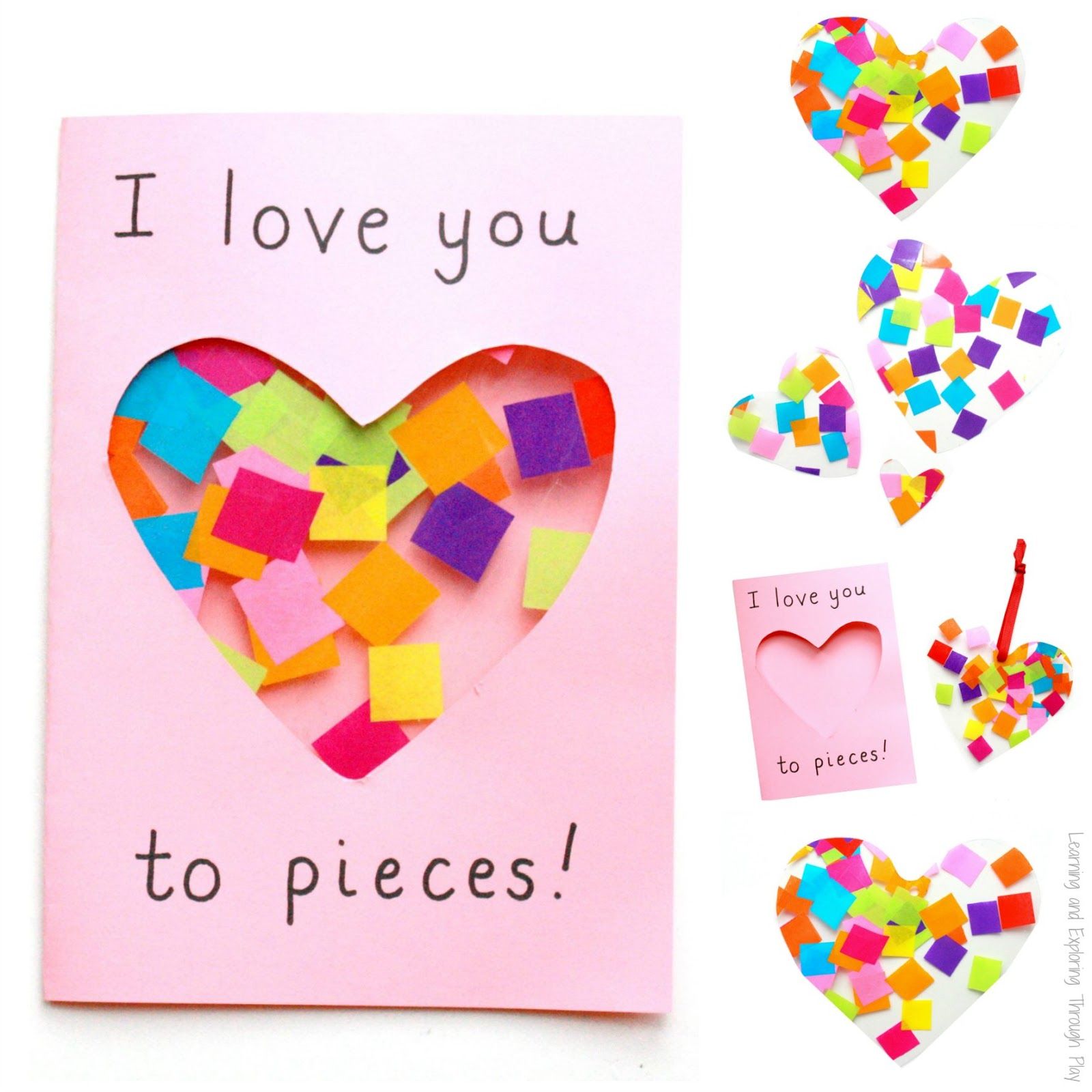 Learning and Exploring Through Play: Love you to Pieces Suncatcher