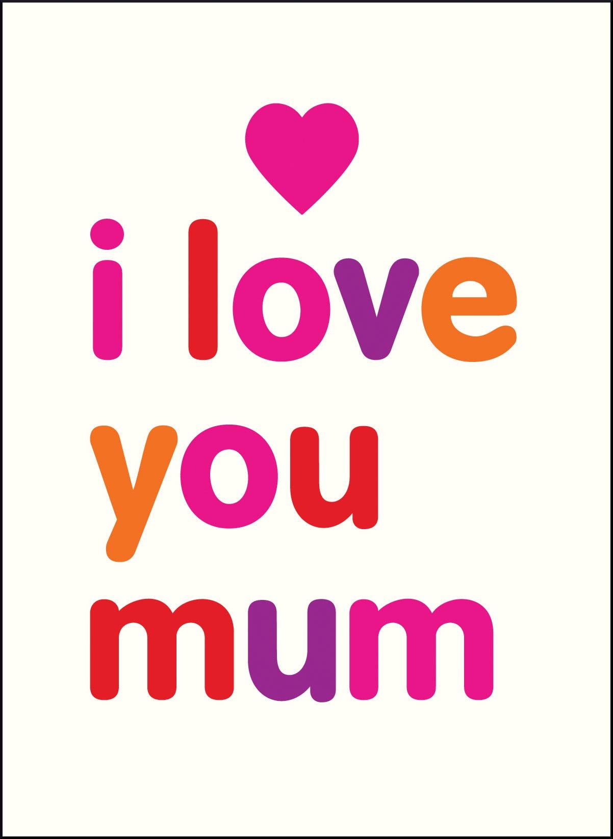 I Love You Mum: Carlson, Isobel: 9781849539784: Books
