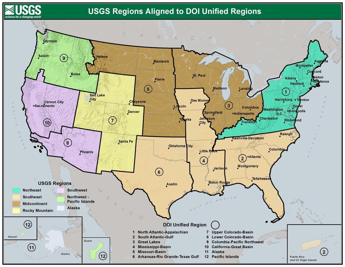 USGS Regional Map