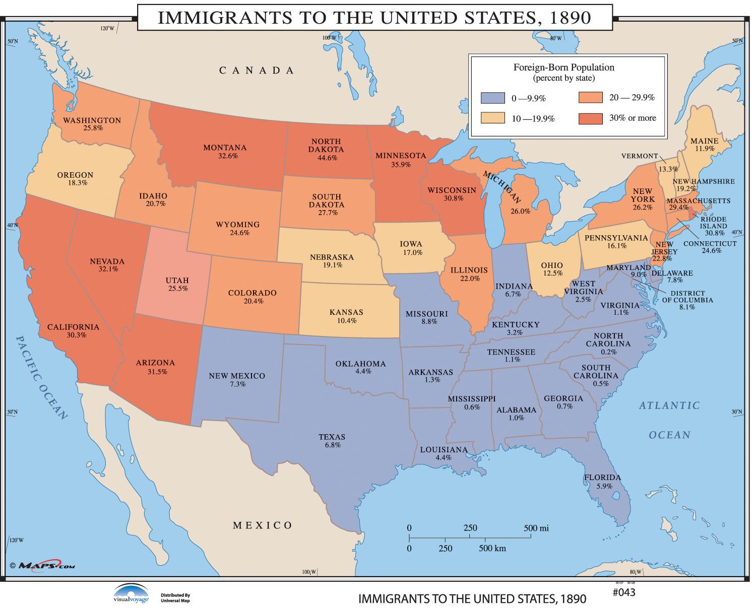 Universal Map U.S. History Wall Maps to the U.S