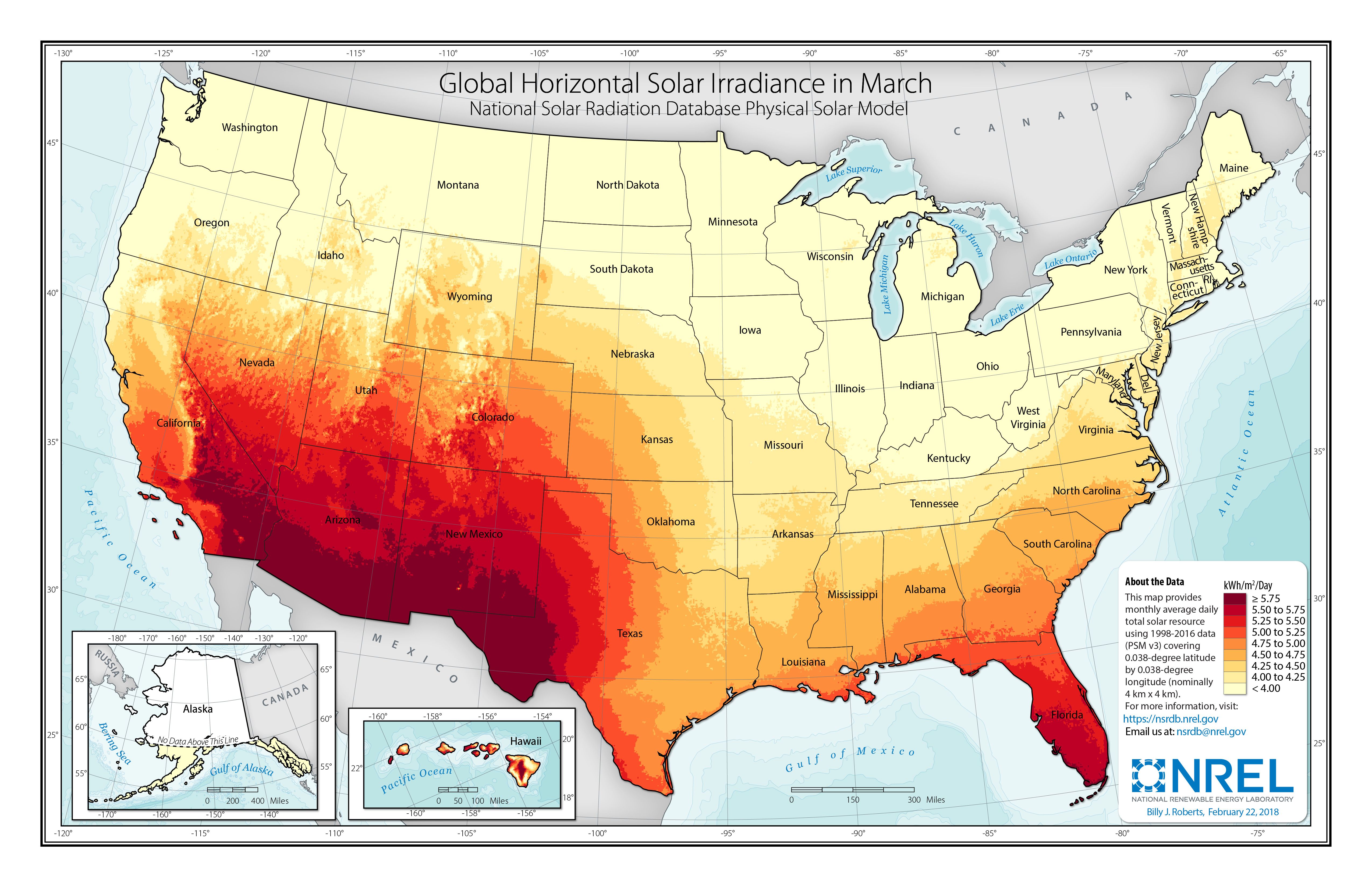 Solar Resource Data, Tools, and Maps. Geospatial Data Science