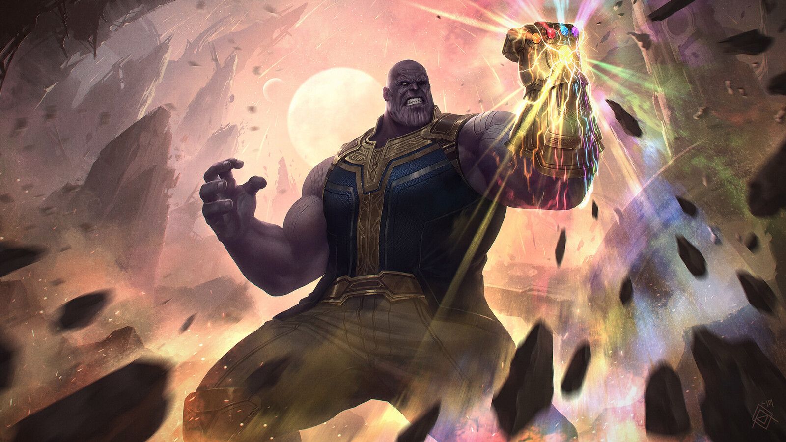 Thanos Avengers Endgame Art HD 1600x900 Resolution HD 4k