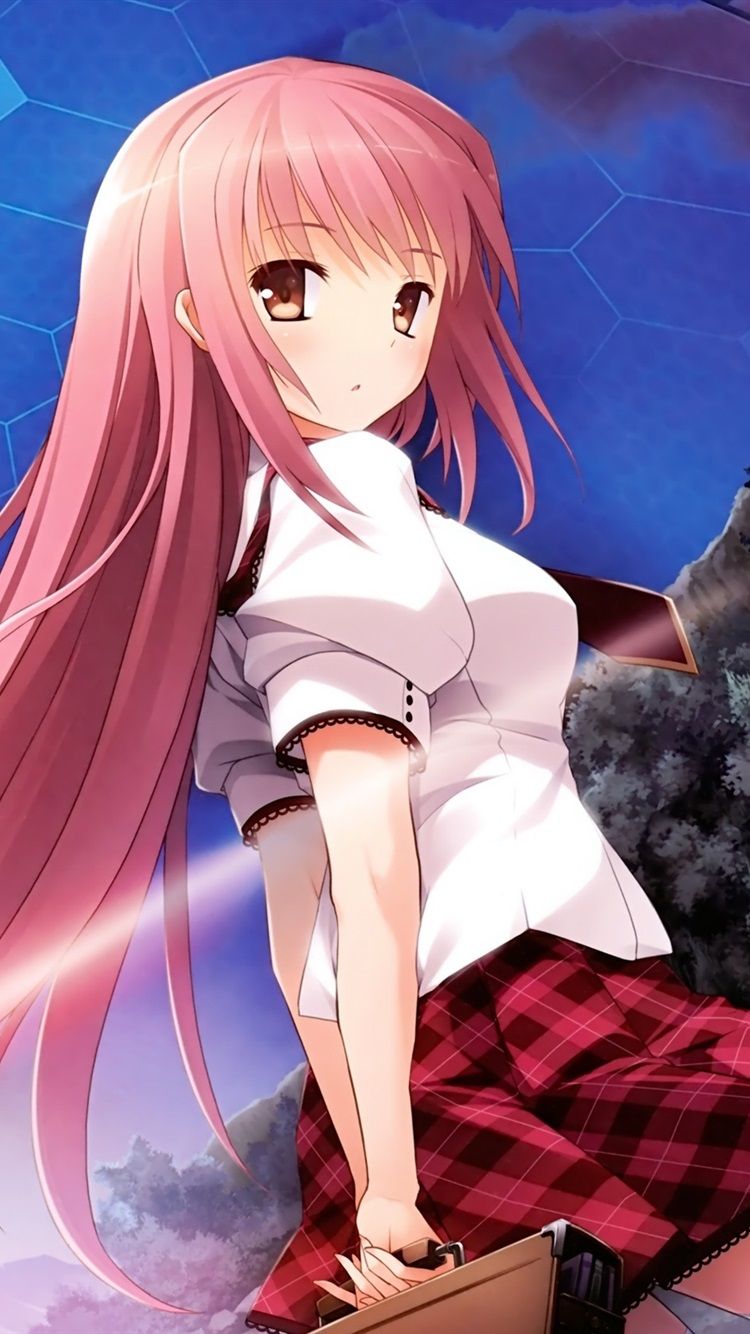 Imouto No Katachi, Pink Hair Anime Girl 750x1334 IPhone 8 7 6 6S