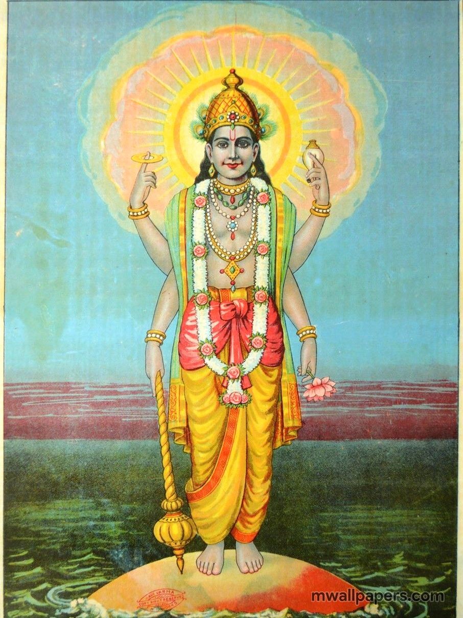 Lord Vishnu HD Image (906x1208) (2020)