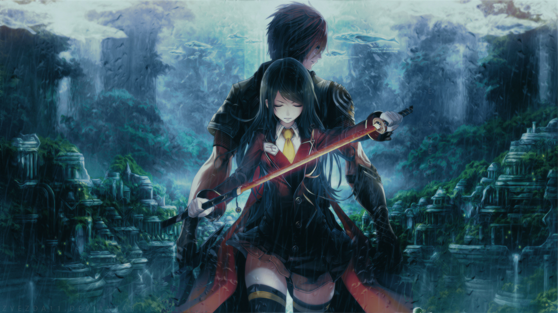 Katana Anime Girls Wallpapers Wallpaper Cave 1398