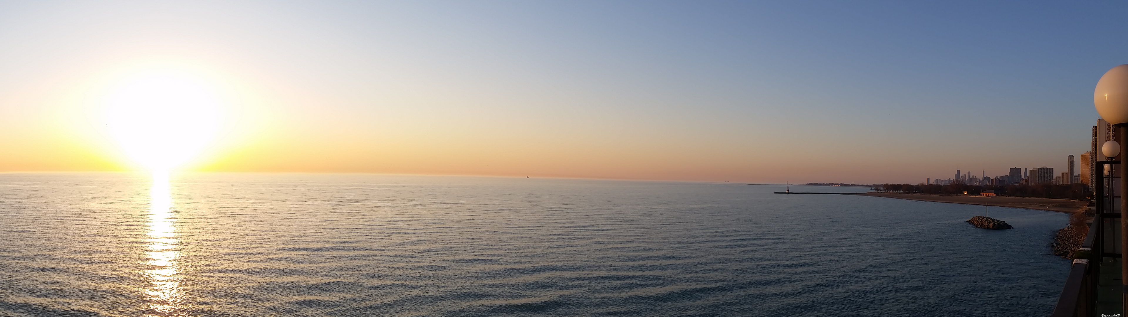 Sunrise over Lake Michigan, IL