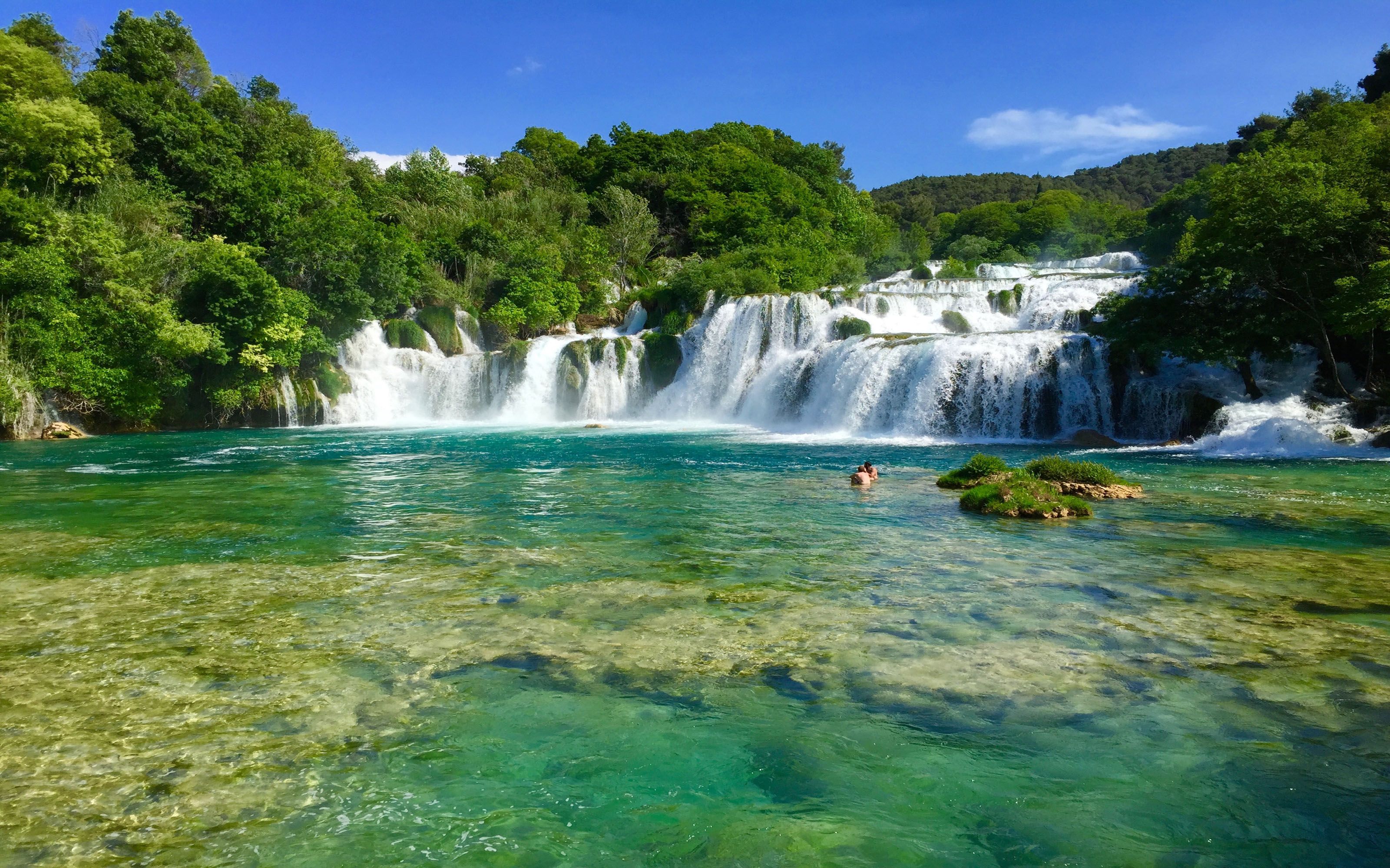 Waterfall Krka National Park Croatia Wallpapers Wallpaper Cave