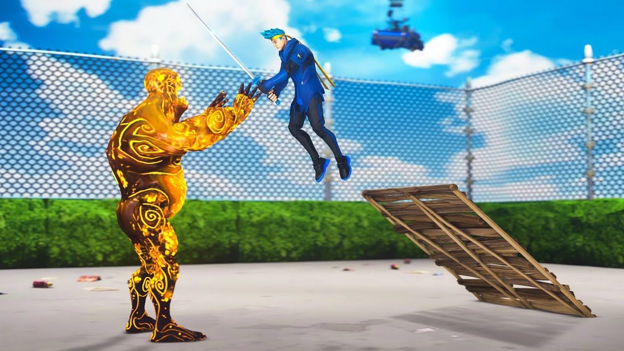 Ninja VS Golden Ice Brute [SFM Speed Art Wallpaper]